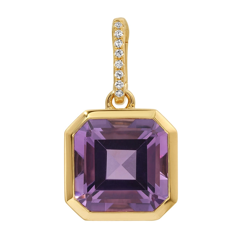 Pendants Pendants in Yellow Gold containing Amethyst, Multi-gemstone, Diamond 465831