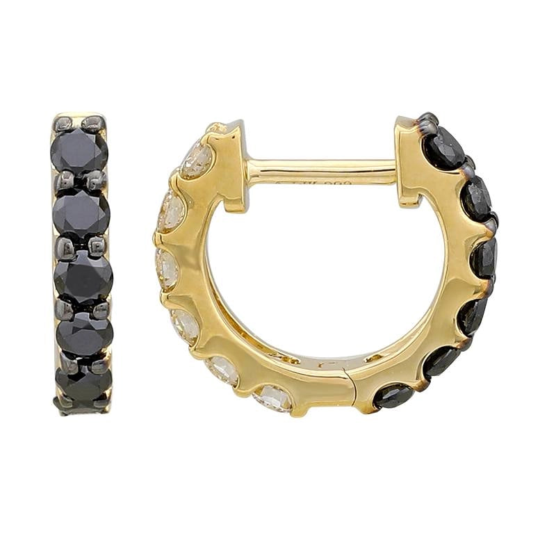 Earrings Earrings in Yellow Gold containing Black diamond, Multi-gemstone, Diamond 465837