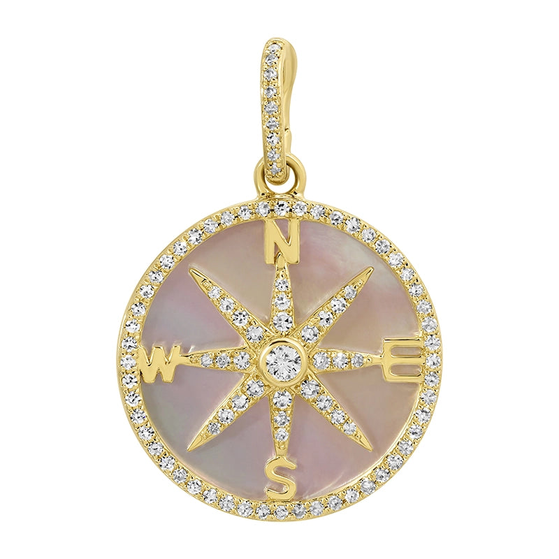 Pendants Pendants in Yellow Gold containing Mother of pearl, Multi-gemstone, Diamond 465846