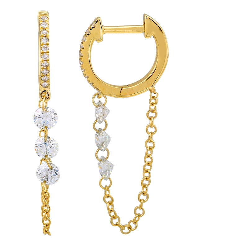 Earrings Earrings in Yellow Gold containing Diamond 465847