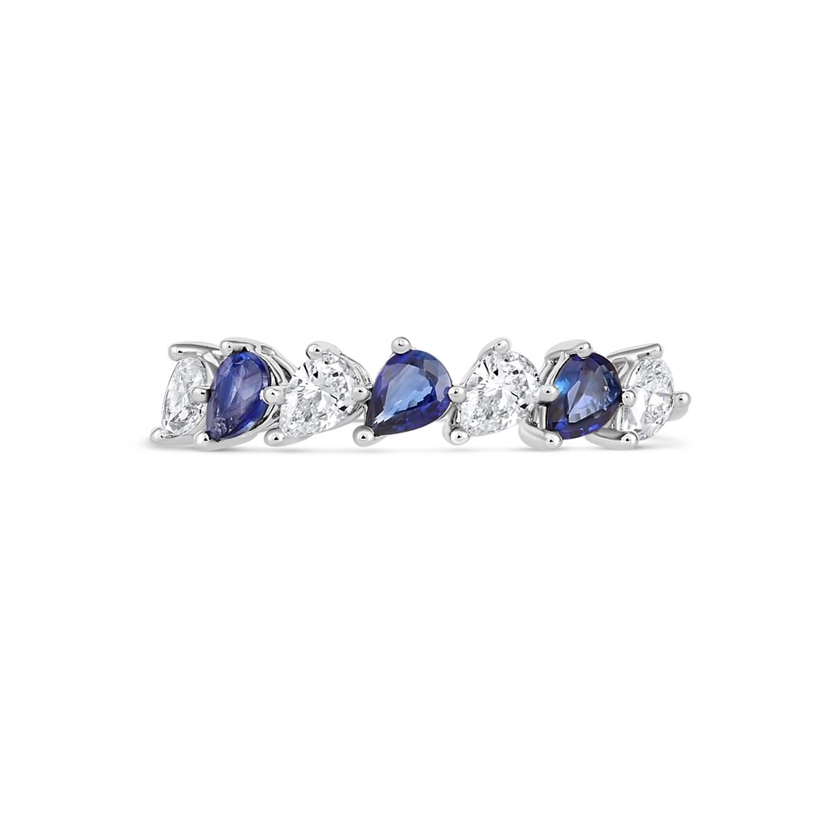 Rings Rings in White Gold containing Multi-gemstone, Diamond, Sapphire 466061