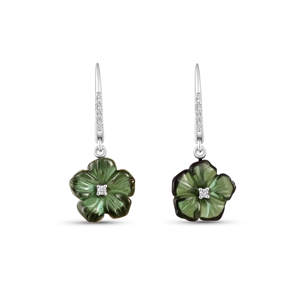 Earrings Earrings in White Gold containing Other, Multi-gemstone, Diamond 466076