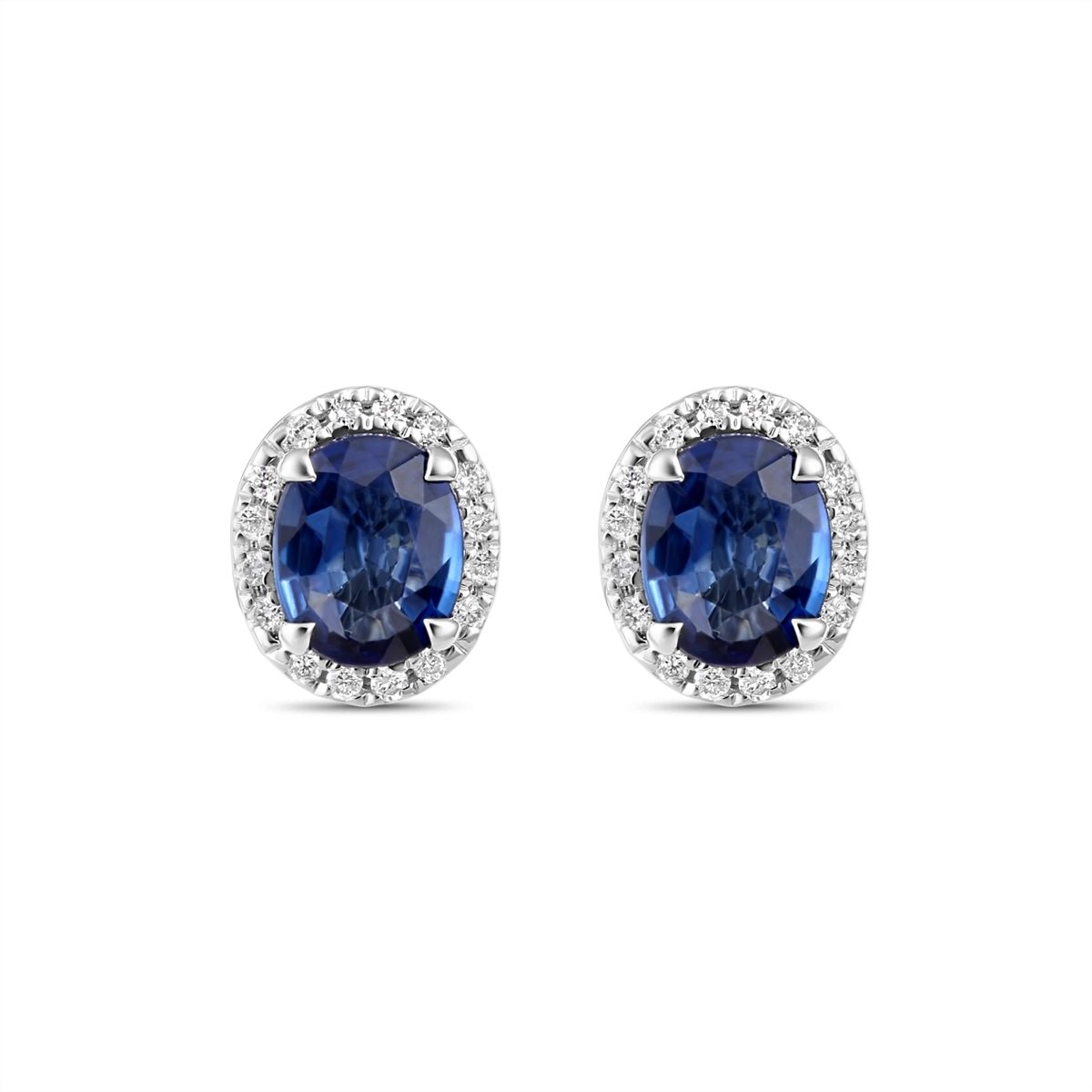 Earrings Earrings in White Gold containing Multi-gemstone, Diamond, Sapphire 466078