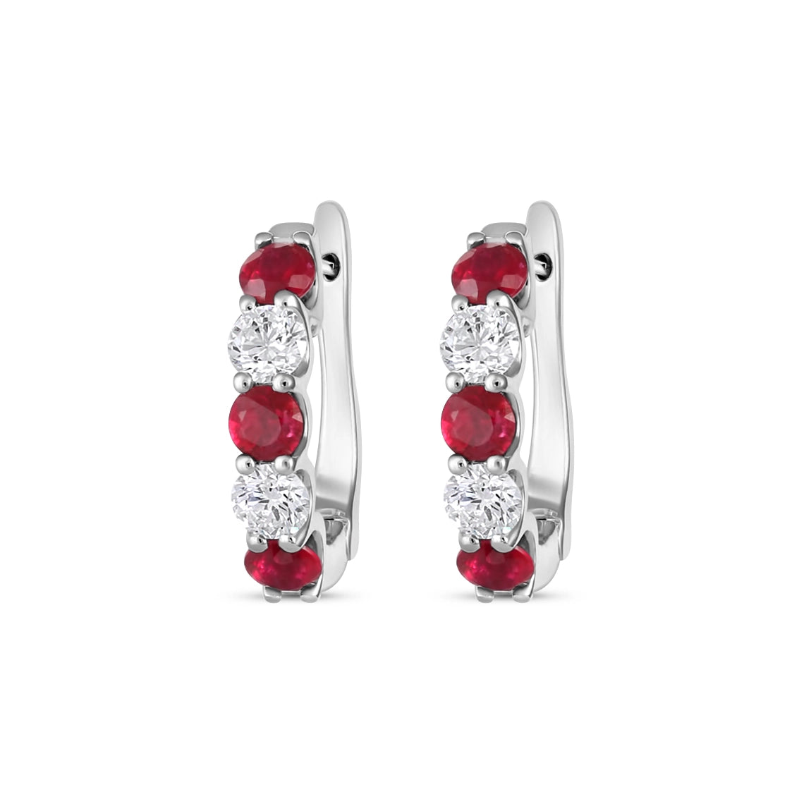 Earrings Earrings in White Gold containing Multi-gemstone, Diamond, Ruby 466079