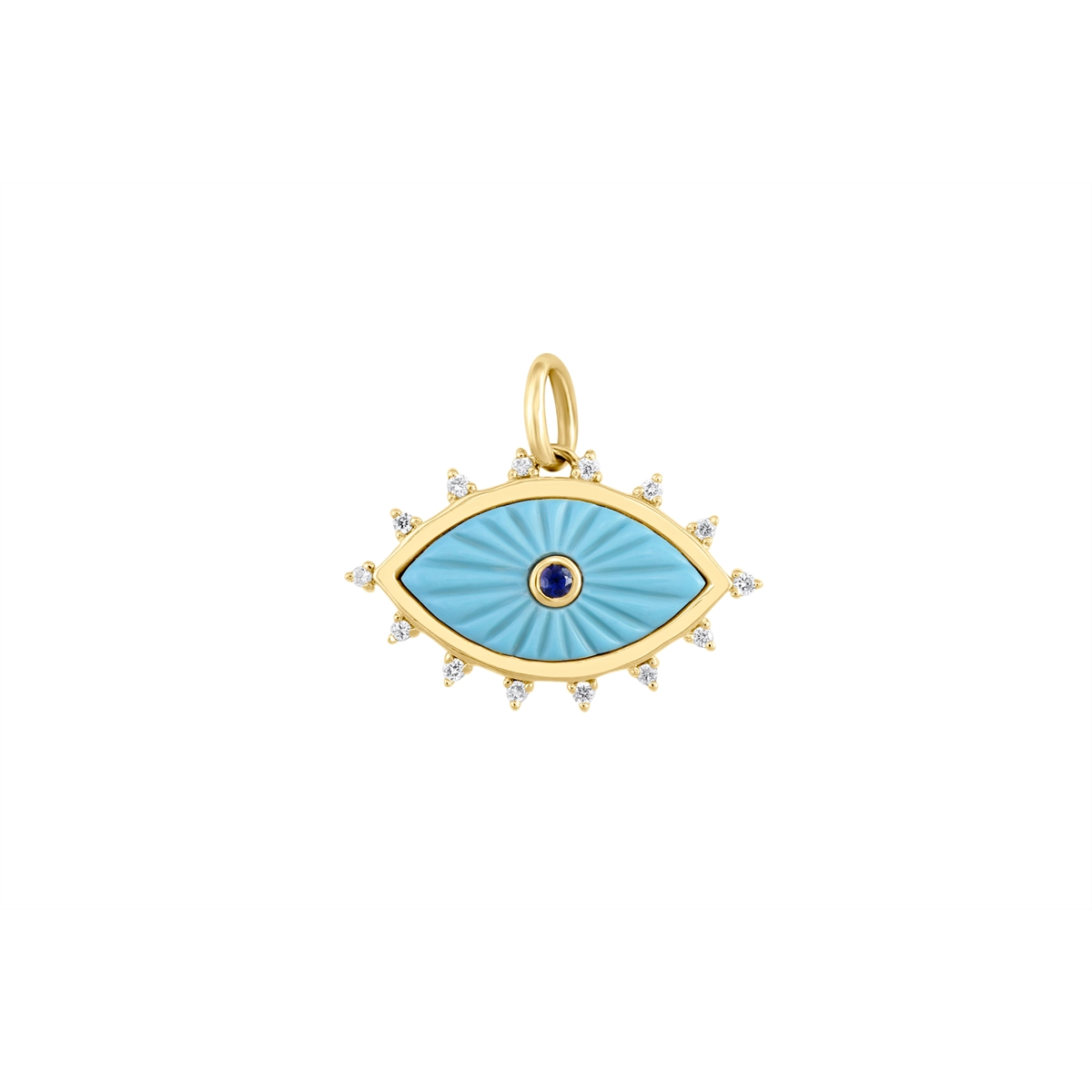 Pendants Pendants in Yellow Gold containing Multi-gemstone, Diamond, Sapphire, Turquoise 466081