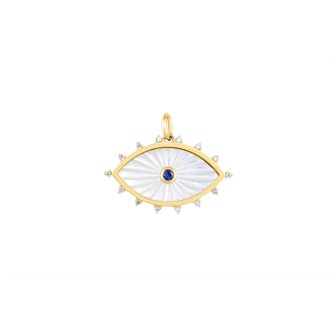 Pendants Pendants in Yellow Gold containing Mother of pearl, Multi-gemstone, Diamond, Sapphire 466082
