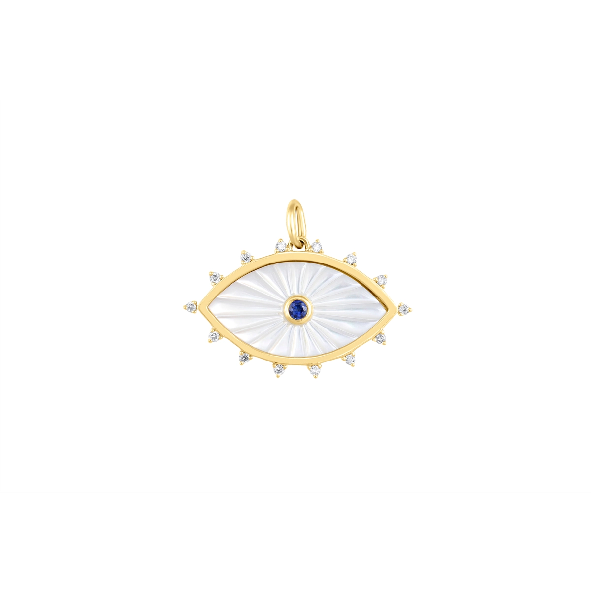 Pendants Pendants in Yellow Gold containing Mother of pearl, Multi-gemstone, Diamond, Sapphire 466082