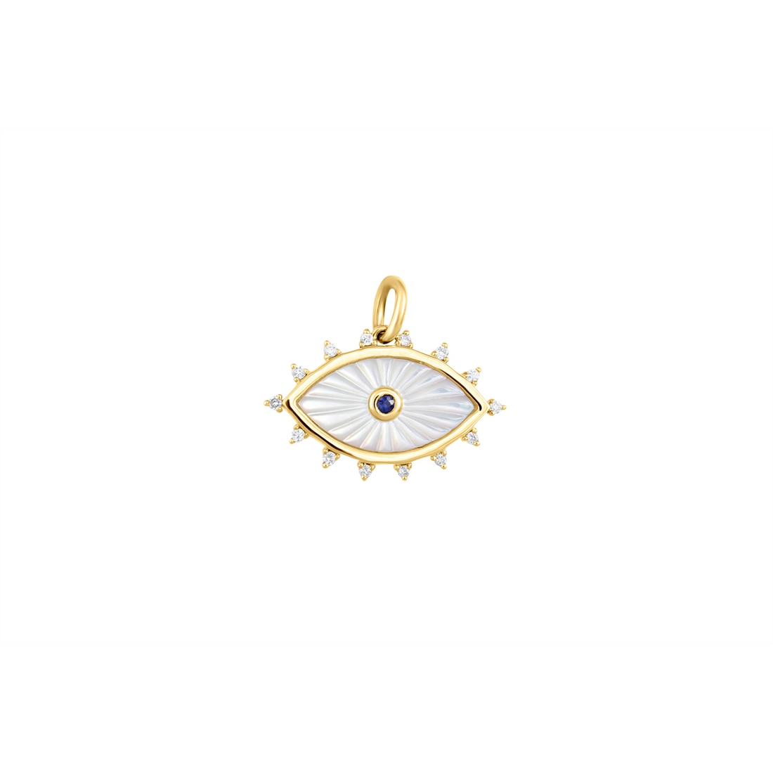 Pendants Pendants in Yellow Gold containing Mother of pearl, Multi-gemstone, Diamond, Sapphire 466083