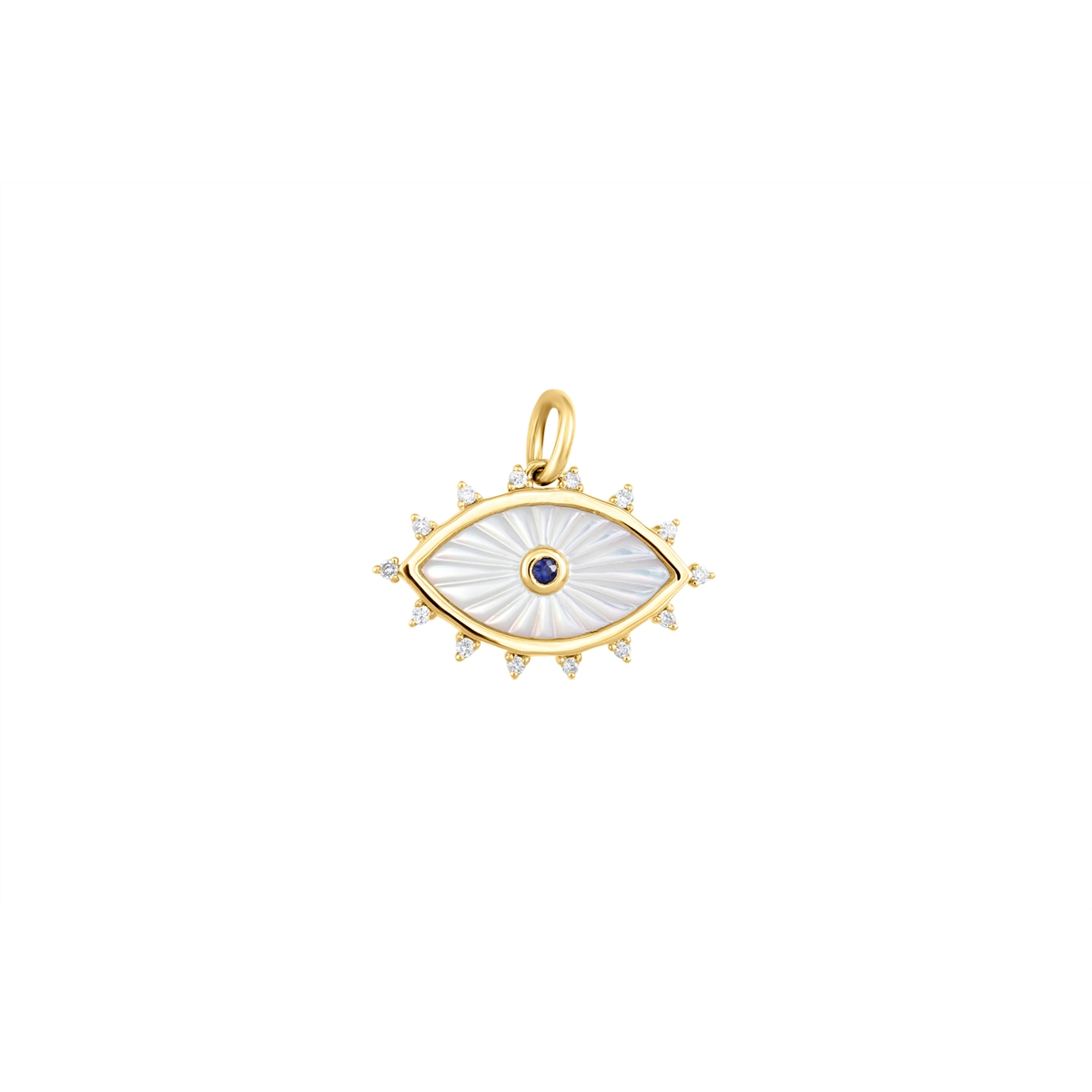 Pendants Pendants in Yellow Gold containing Mother of pearl, Multi-gemstone, Diamond, Sapphire 466083