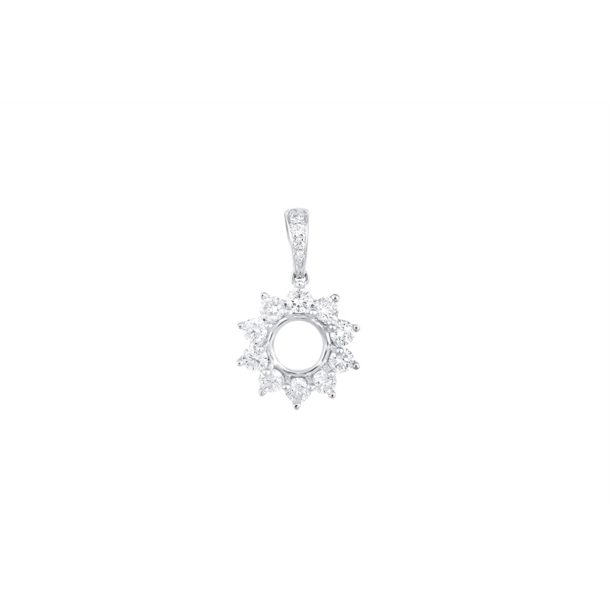 Pendants Pendants in White Gold containing Diamond 466089