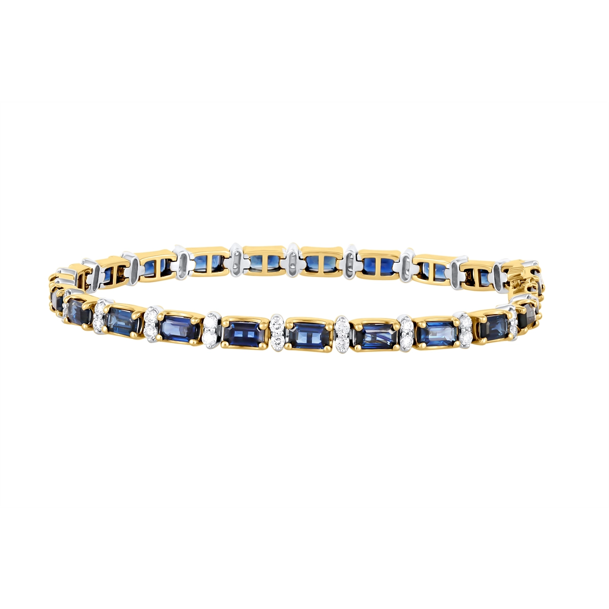 Bracelets Bracelets in Mixed Metals containing Multi-gemstone, Diamond, Sapphire 466145