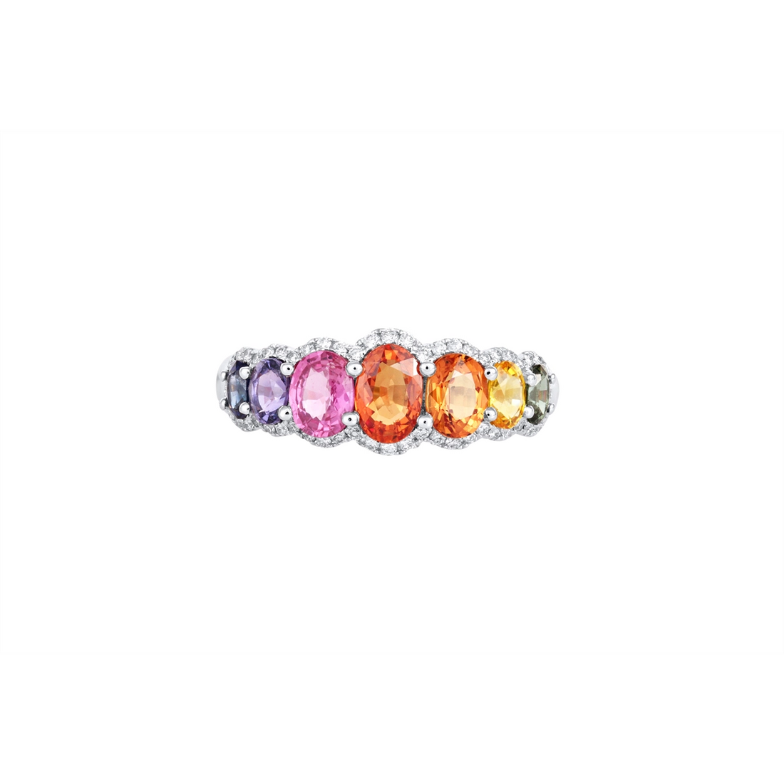 Rings Rings in White Gold containing Other, Multi-gemstone, Diamond, Sapphire 466147