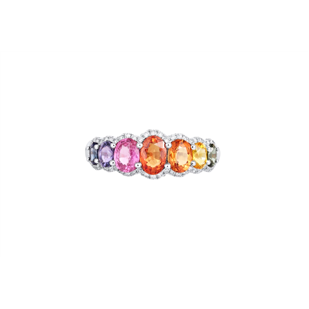 Rings Rings in White Gold containing Other, Multi-gemstone, Diamond, Sapphire 466147