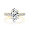 A. Jaffe Engagement Rings in Yellow Gold containing Diamond MECOV3695L/430