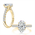 A. Jaffe Engagement Rings in Yellow Gold containing Diamond MECOV3695L/430