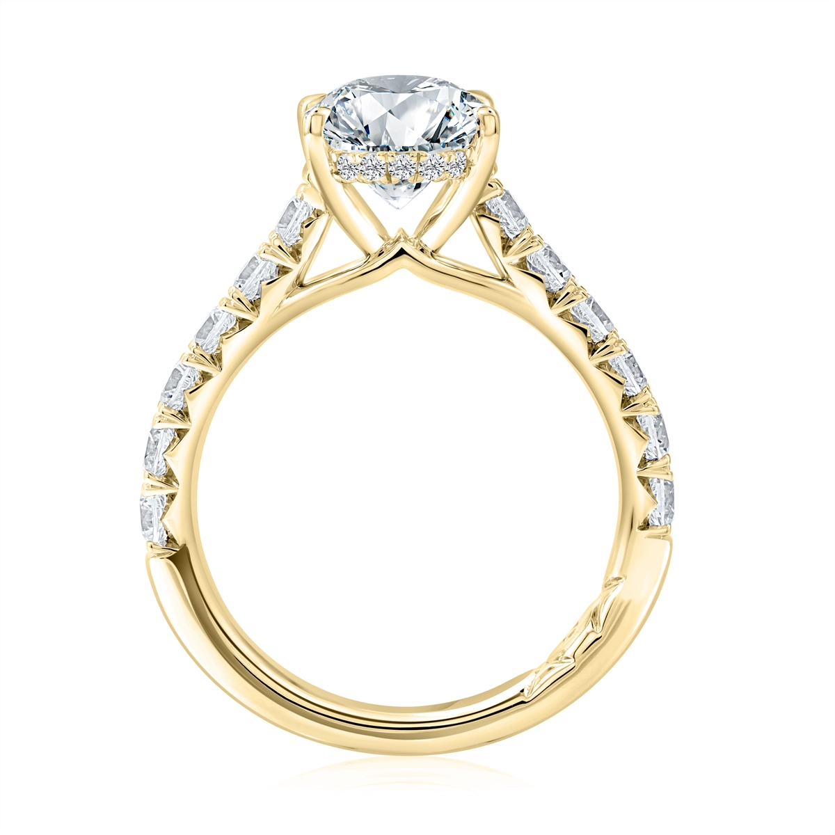 A. Jaffe Engagement Rings in Yellow Gold containing Diamond MECOV3695L/430