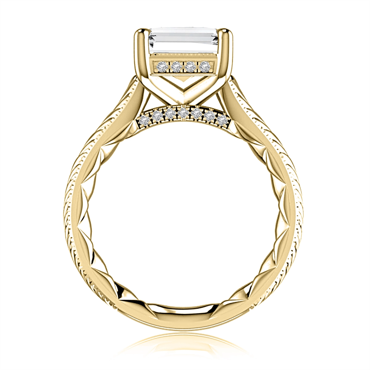 A. Jaffe Engagement Rings in Yellow Gold containing Diamond MECEC4334Q/418