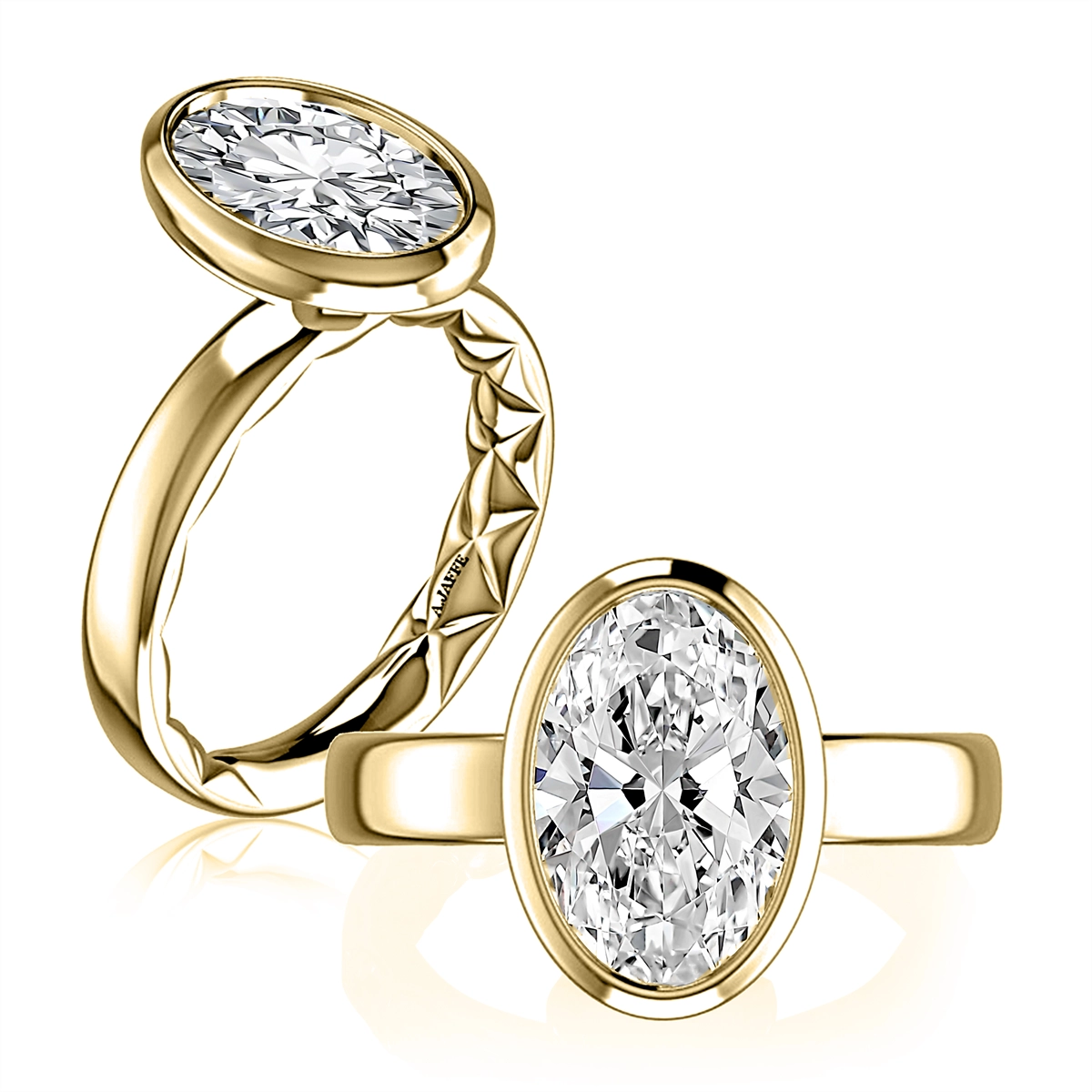 A. Jaffe Engagement Rings in Yellow Gold MECOV4475Q/300