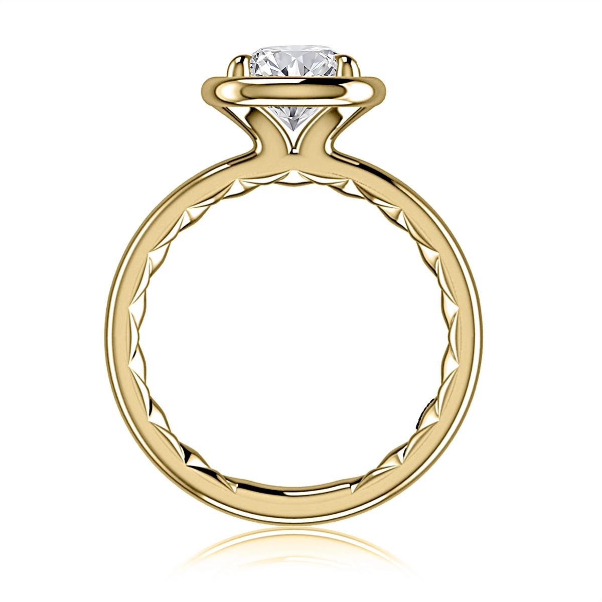 A. Jaffe Engagement Rings in Yellow Gold MECCU4436Q/300EL