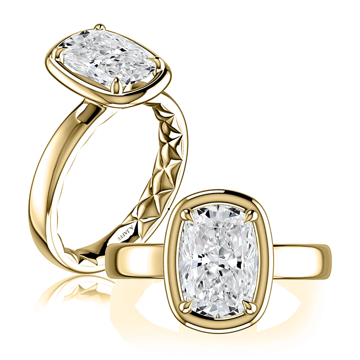 A. Jaffe Engagement Rings in Yellow Gold MECCU4436Q/300EL