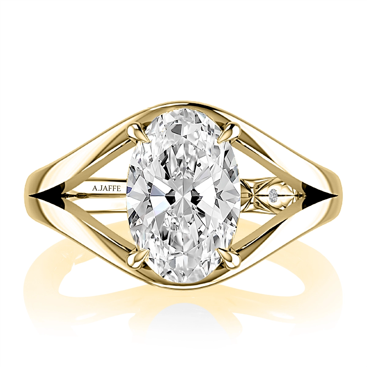 A. Jaffe Engagement Rings in Yellow Gold containing Diamond MECOV4472L/300