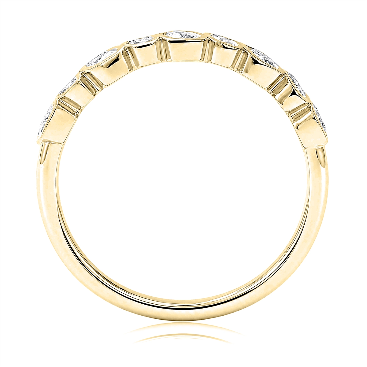 A. Jaffe Wedding Rings in Yellow Gold containing Diamond WRC4541/52