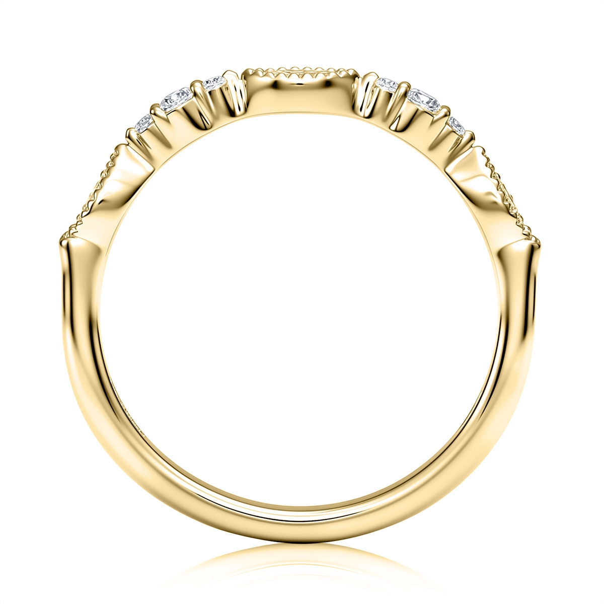 A. Jaffe Wedding Rings in Yellow Gold containing Diamond WRC4348L/33