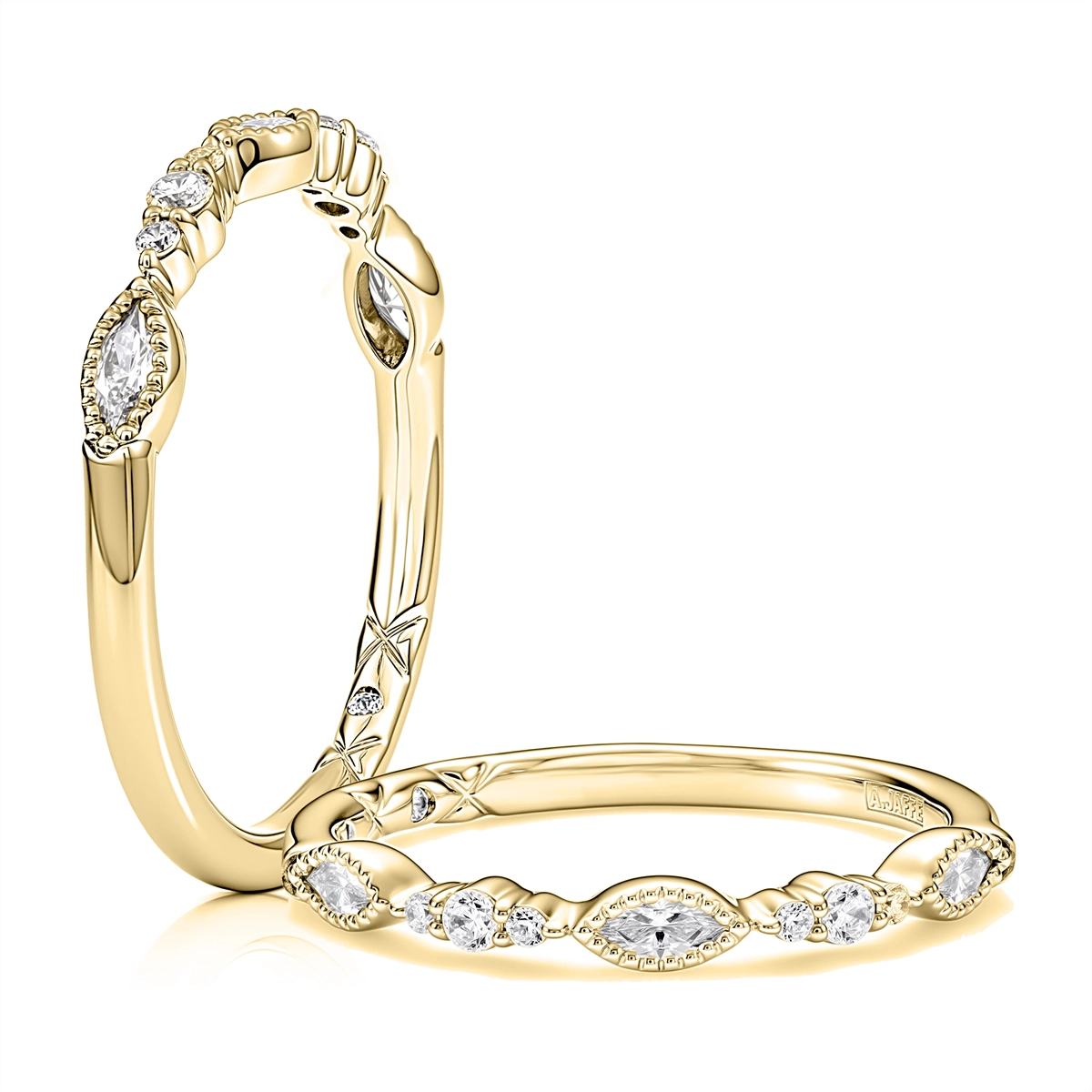 A. Jaffe Wedding Rings in Yellow Gold containing Diamond WRC4348L/33