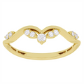Wedding Bands Wedding Rings in Yellow Gold containing Diamond 466357