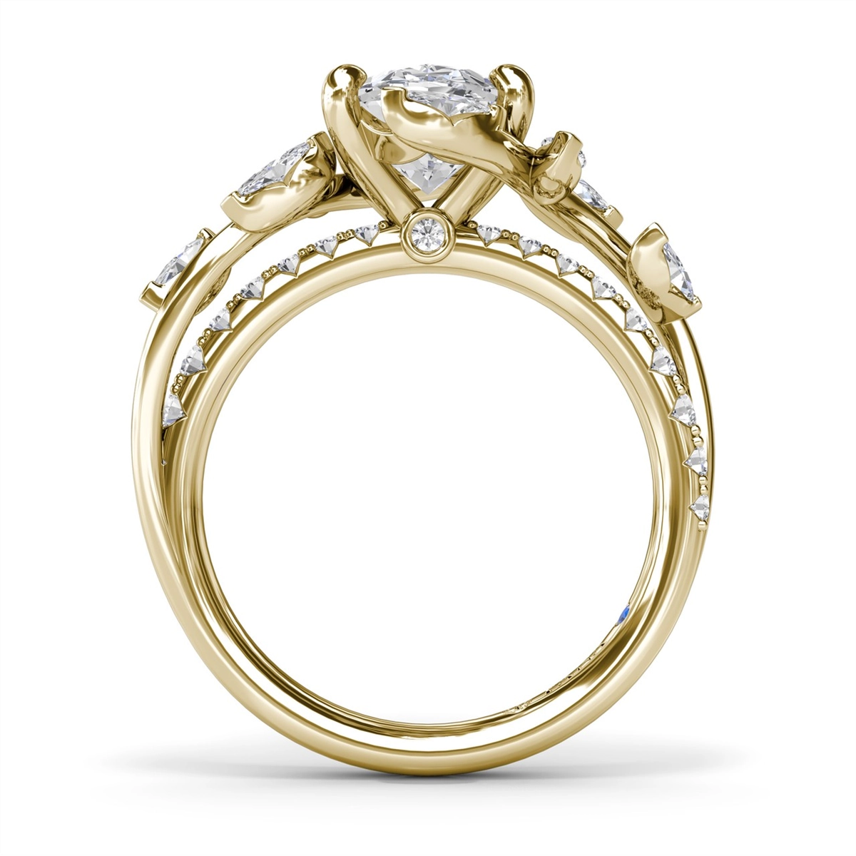 Fana Engagement Rings in Yellow Gold containing Diamond S4411-2_2CT-OV-14KYG