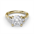 Fana Engagement Rings in Yellow Gold containing Diamond S4406-14KYG-RD