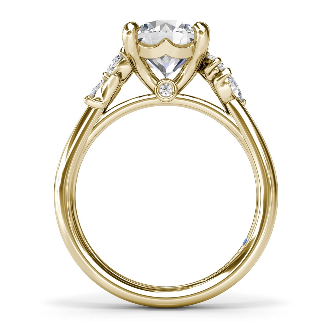 Fana Engagement Rings in Yellow Gold containing Diamond S4406-14KYG-RD