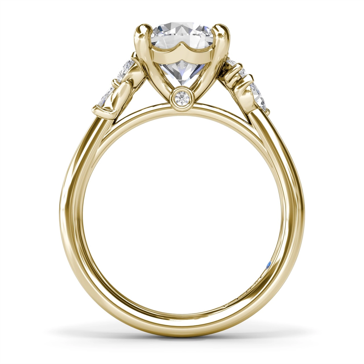 Fana Engagement Rings in Yellow Gold containing Diamond S4406-14KYG-RD