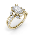 Fana Engagement Rings in Yellow Gold containing Diamond S4410-14KYG-EM