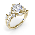 Fana Engagement Rings in Yellow Gold containing Diamond S4412-14KYG-RD