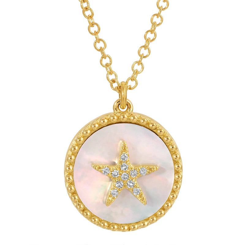 Necklaces Necklaces in Yellow Gold containing Mother of pearl, Multi-gemstone, Diamond 466467