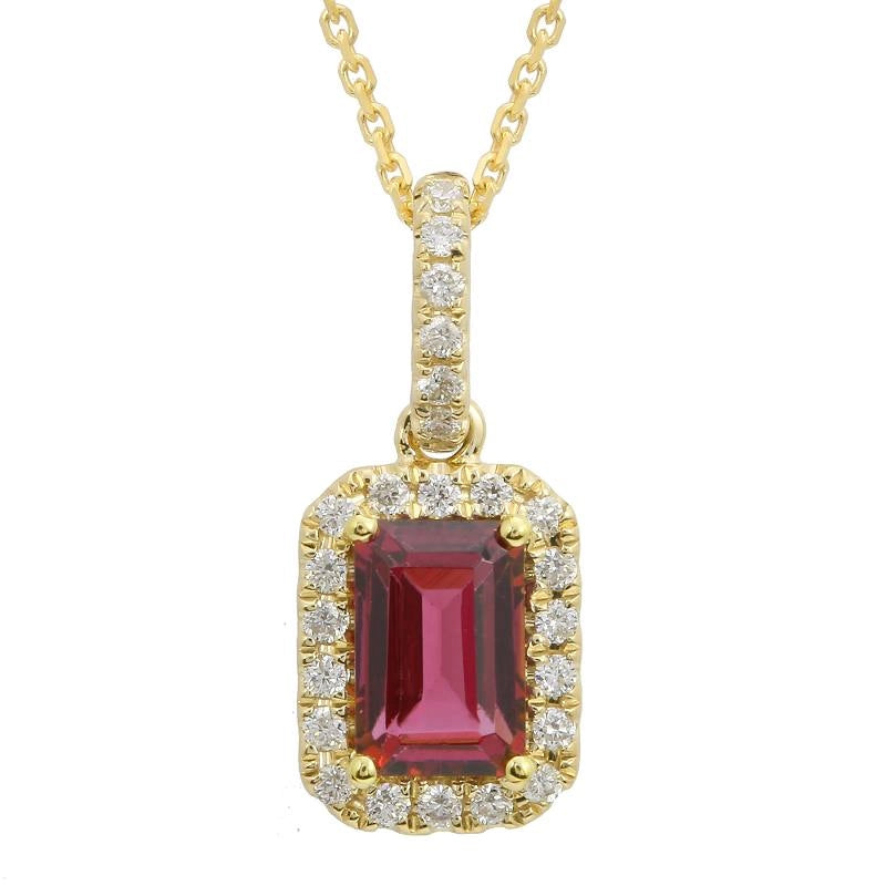 Necklaces Necklaces in Yellow Gold containing Garnet, Multi-gemstone, Diamond 466468