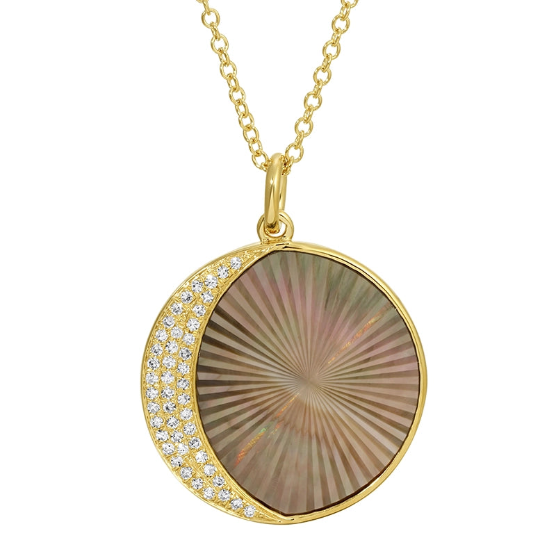 Necklaces Necklaces in Yellow Gold containing Mother of pearl, Other, Multi-gemstone, Diamond 466482