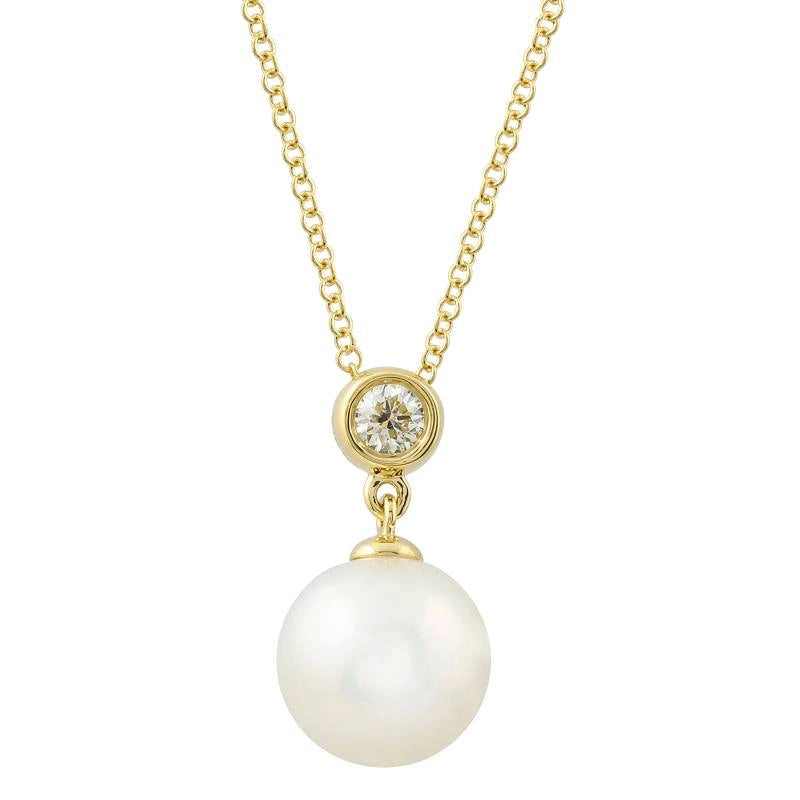 Necklaces Necklaces in Yellow Gold containing Diamond, Pearl 466488