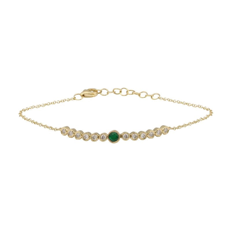 Bracelets Bracelets in Yellow Gold containing Multi-gemstone, Diamond, Emerald 466496