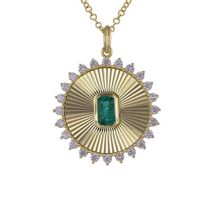 Necklaces Necklaces in Yellow Gold containing Multi-gemstone, Diamond, Emerald 466507
