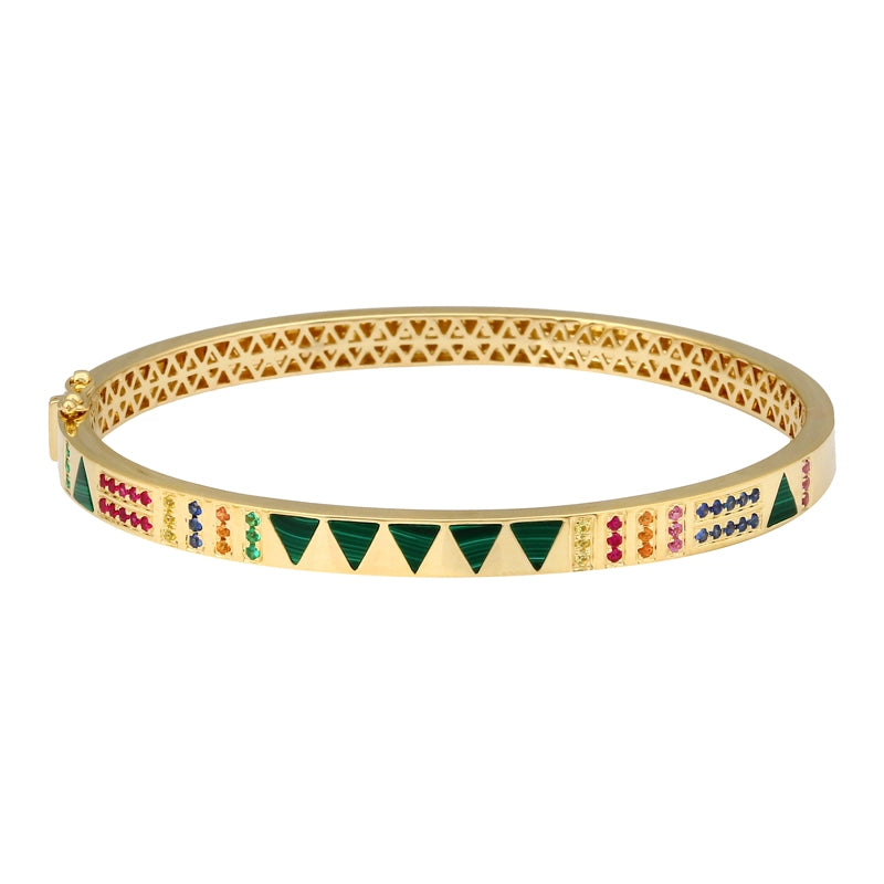 Bracelets Bracelets in Yellow Gold containing Other, Multi-gemstone, Emerald, Ruby, Sapphire 466516