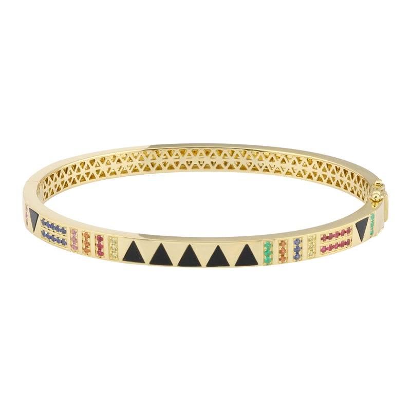 Bracelets Bracelets in Yellow Gold containing Black onyx, Other, Multi-gemstone, Emerald, Ruby, Sapphire 466517
