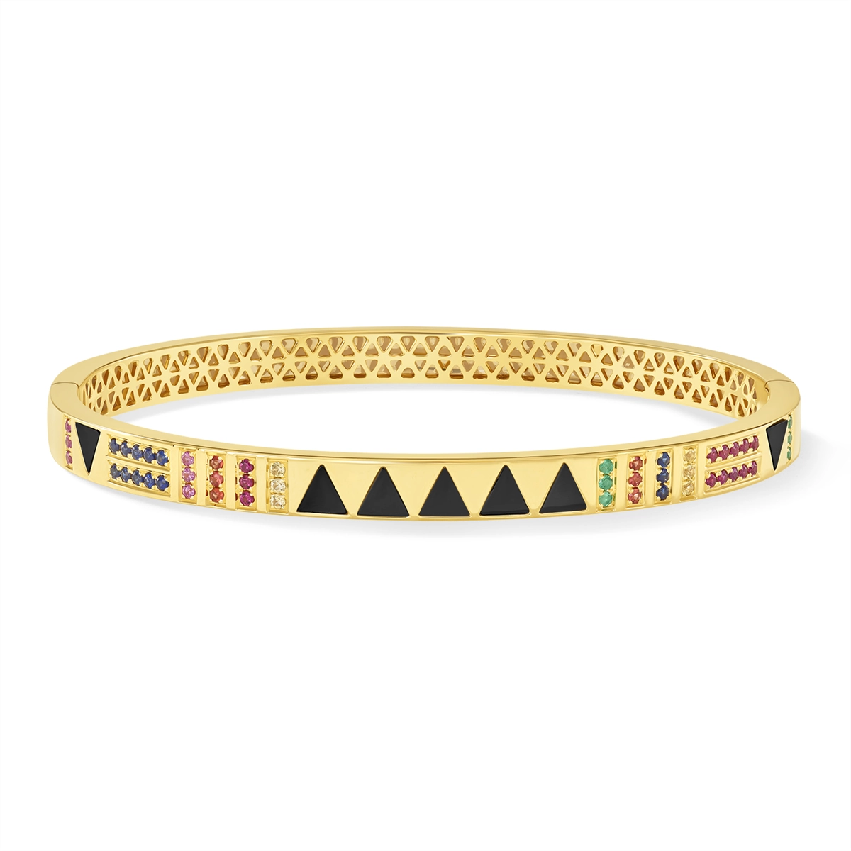 Bracelets Bracelets in Yellow Gold containing Black onyx, Other, Multi-gemstone, Emerald, Ruby, Sapphire 466517