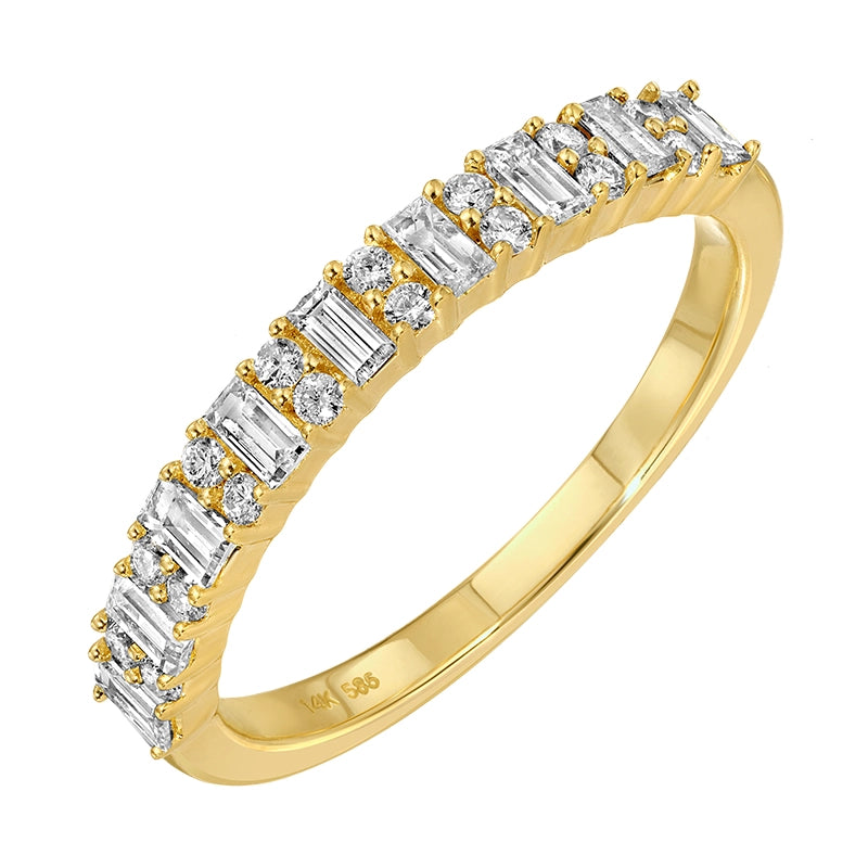 Wedding Bands Wedding Rings in Yellow Gold containing Diamond 466566