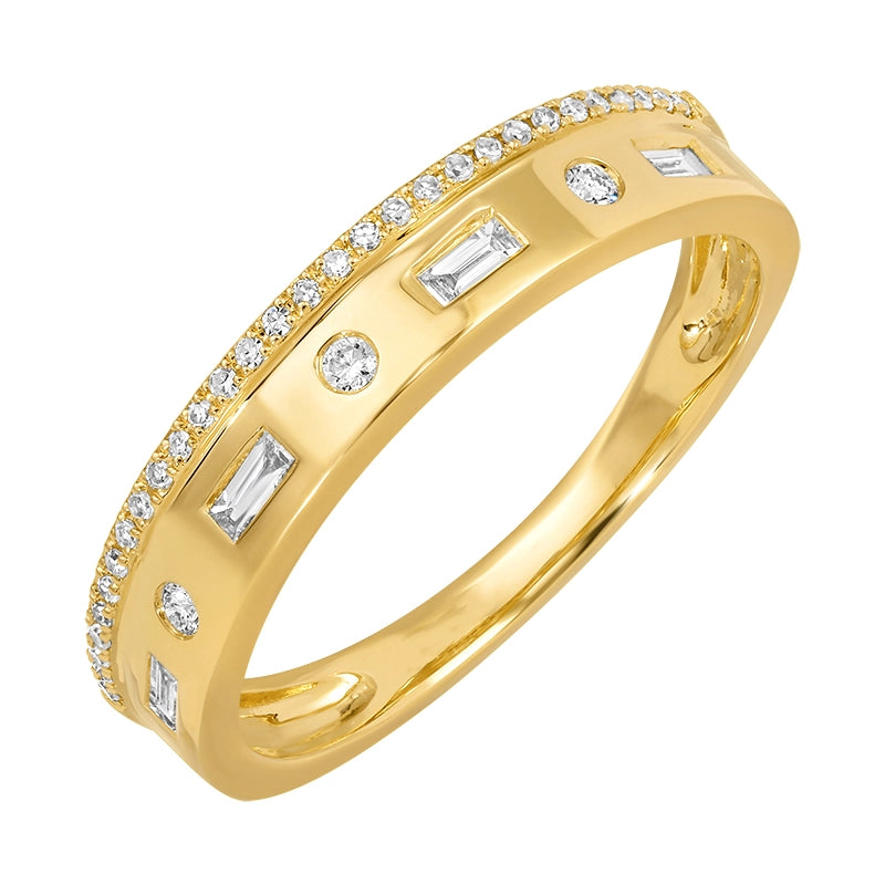 Wedding Bands Wedding Rings in Yellow Gold containing Diamond 466567