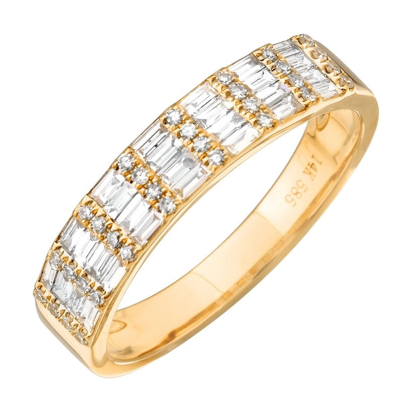 Wedding Bands Wedding Rings in Yellow Gold containing Diamond 466575