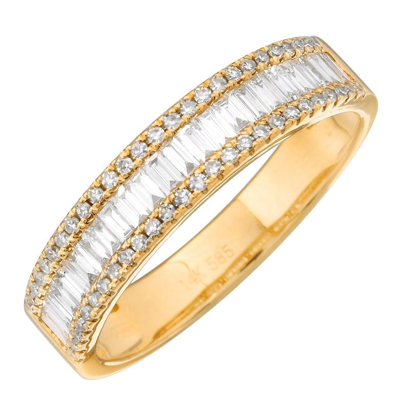 Wedding Bands Wedding Rings in Yellow Gold containing Diamond 466591