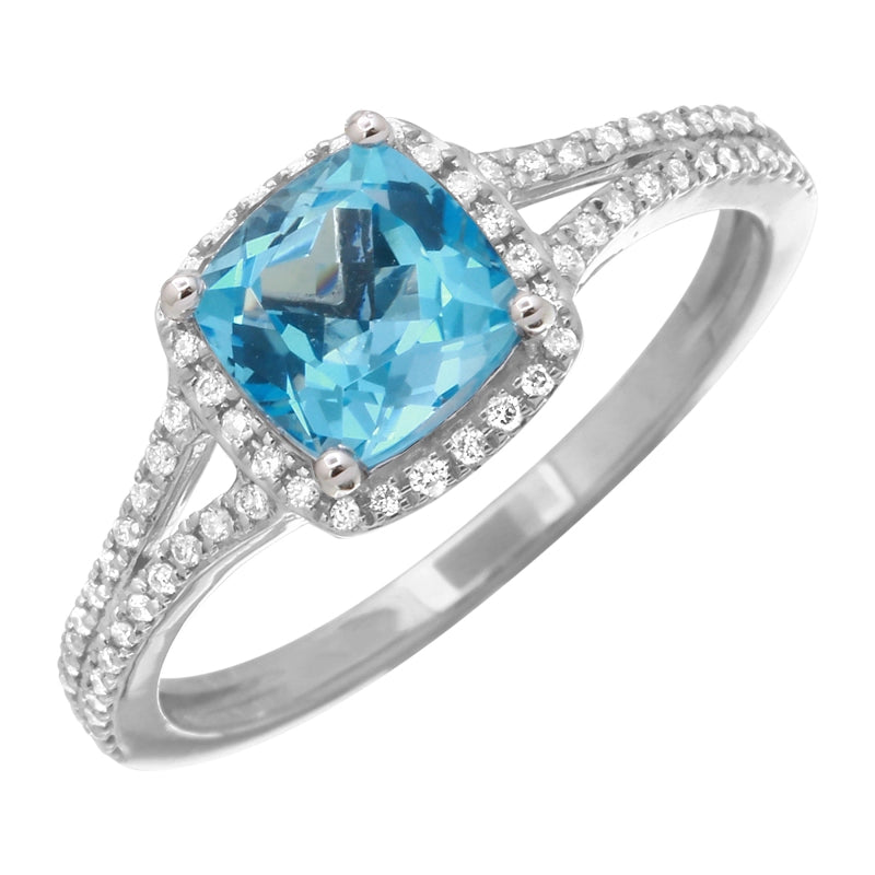 Rings Rings in White Gold containing Blue topaz , Multi-gemstone, Diamond 466619