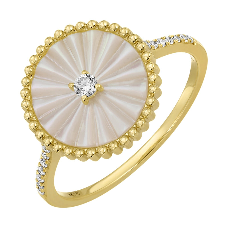 Rings Rings in Yellow Gold containing Mother of pearl, Multi-gemstone, Diamond 466620